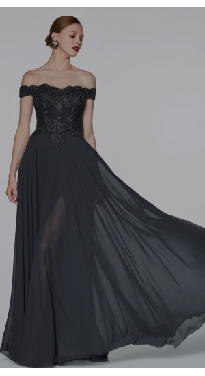 Kjole 7258. Off the shoulder blonde Kjole 7258. Off the shoulder blonde